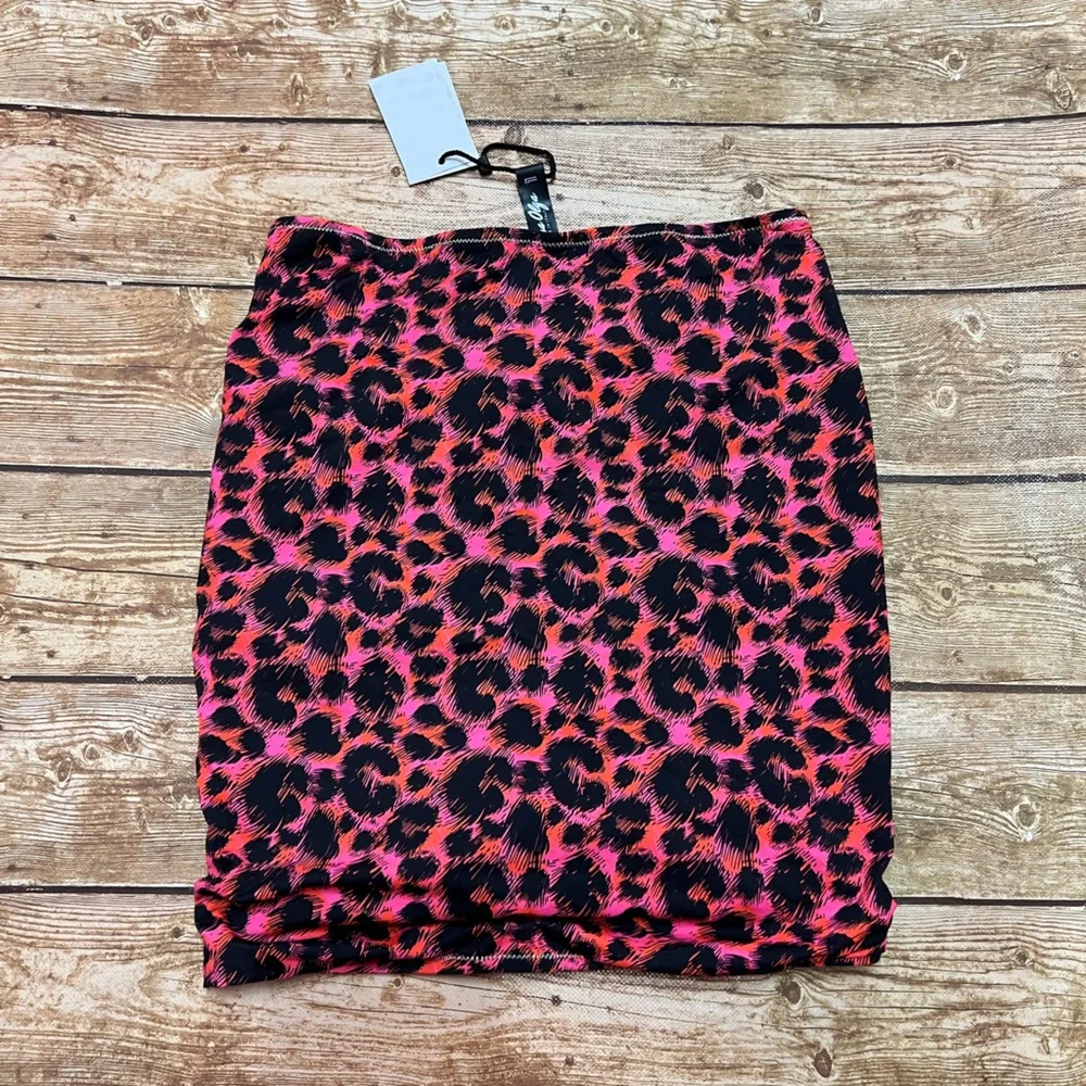 NWT Reina Olga Tropicana Nights Ruched Skirt - Picture 4 of 5